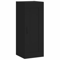 vidaXL Wandschrank Schwarz 34,5x34x90 cm Holzwerkstoff