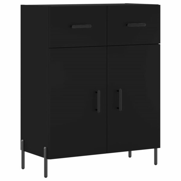 vidaXL Sideboard Schwarz 69,5x34x90 cm Holzwerkstoff