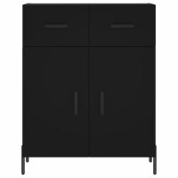 vidaXL Sideboard Schwarz 69,5x34x90 cm Holzwerkstoff