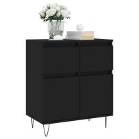 vidaXL Sideboard Schwarz 60x35x70 cm Holzwerkstoff