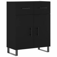 vidaXL Sideboard Schwarz 69,5x34x90 cm Holzwerkstoff