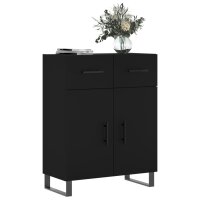 vidaXL Sideboard Schwarz 69,5x34x90 cm Holzwerkstoff