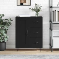 vidaXL Sideboard Schwarz 69,5x34x90 cm Holzwerkstoff