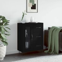 vidaXL Sideboard Schwarz 69,5x34x90 cm Holzwerkstoff