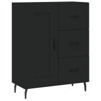 vidaXL Sideboard Schwarz 69,5x34x90 cm Holzwerkstoff