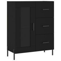 vidaXL Sideboard Schwarz 69,5x34x90 cm Holzwerkstoff