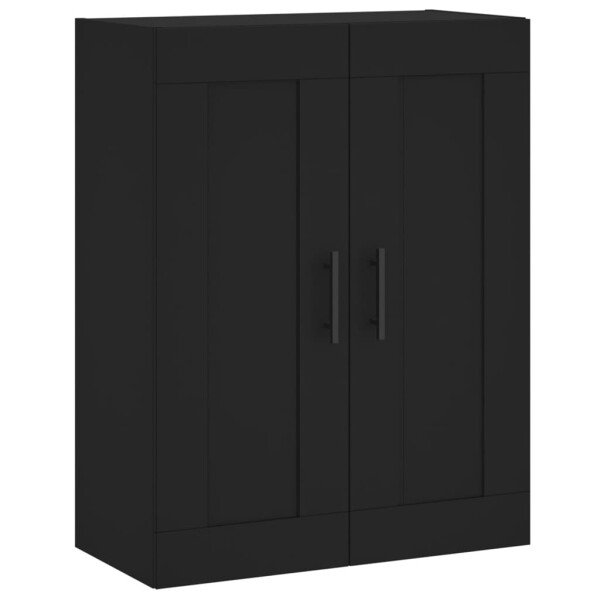 vidaXL Wandschrank Schwarz 69,5x34x90 cm Holzwerkstoff