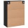 vidaXL Wandschrank Schwarz 69,5x34x90 cm Holzwerkstoff