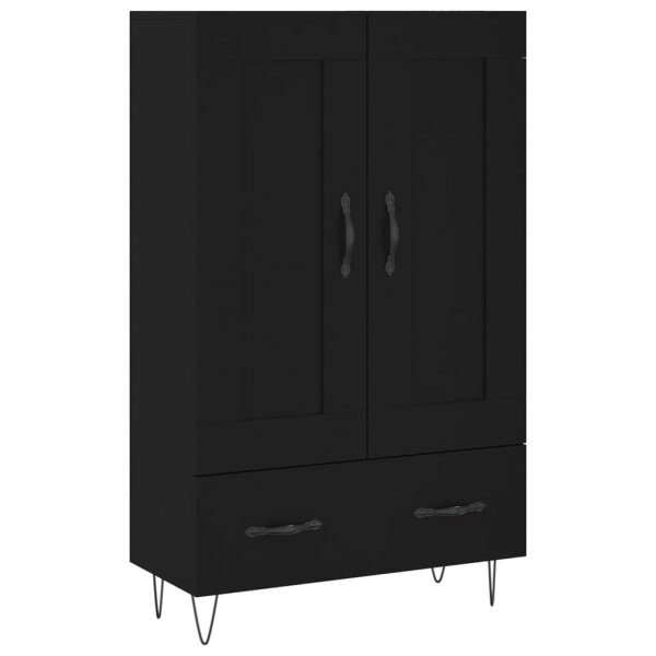 vidaXL Highboard Schwarz 69,5x31x115 cm Holzwerkstoff