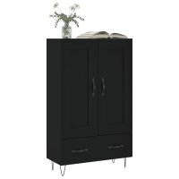 vidaXL Highboard Schwarz 69,5x31x115 cm Holzwerkstoff