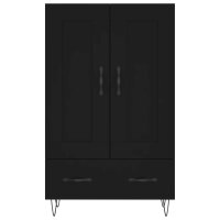 vidaXL Highboard Schwarz 69,5x31x115 cm Holzwerkstoff