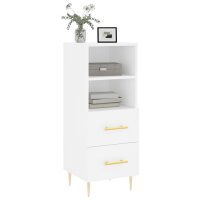 vidaXL Sideboard Wei&szlig; 34,5x34x90 cm Holzwerkstoff