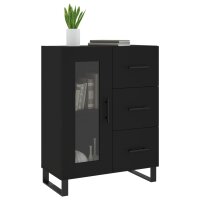 vidaXL Sideboard Schwarz 69,5x34x90 cm Holzwerkstoff