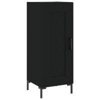 vidaXL Sideboard Schwarz 34,5x34x90 cm Holzwerkstoff