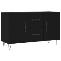 vidaXL Sideboard Schwarz 100x36x60 cm Holzwerkstoff