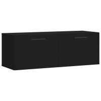 vidaXL Wandschrank Schwarz 100x36,5x35 cm Holzwerkstoff