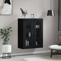 vidaXL Wandschrank Schwarz 69,5x34x90 cm