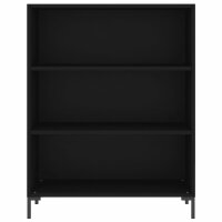 vidaXL B&uuml;cherregal Schwarz 69,5x32,5x90 cm Holzwerkstoff