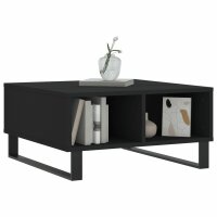 vidaXL Couchtisch Schwarz 60x60x30 cm Holzwerkstoff