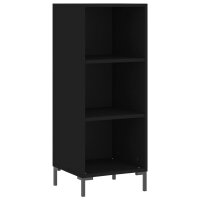 vidaXL Sideboard Schwarz 34,5x32,5x90 cm Holzwerkstoff