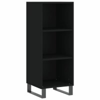 vidaXL Sideboard Schwarz 34,5x32,5x90 cm Holzwerkstoff