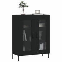 vidaXL Sideboard Schwarz 69,5x34x90 cm Holzwerkstoff