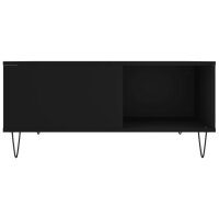 vidaXL Couchtisch Schwarz 80x80x36,5 cm Holzwerkstoff