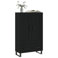 vidaXL Highboard Schwarz 69,5x31x115 cm Holzwerkstoff