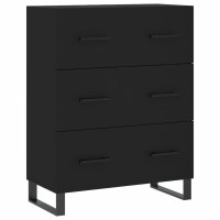 vidaXL Sideboard Schwarz 69,5x34x90 cm Holzwerkstoff