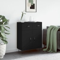 vidaXL Sideboard Schwarz 69,5x34x90 cm Holzwerkstoff