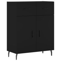 vidaXL Sideboard Schwarz 69,5x34x90 cm Holzwerkstoff