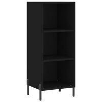 vidaXL Sideboard Schwarz 34,5x32,5x90 cm Holzwerkstoff