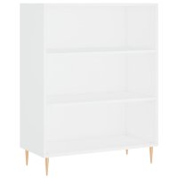 vidaXL Bücherregal Weiß 69,5x32,5x90 cm...