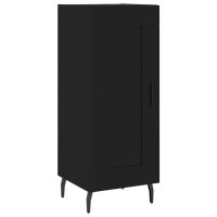 vidaXL Sideboard Schwarz 34,5x34x90 cm Holzwerkstoff