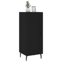 vidaXL Sideboard Schwarz 34,5x34x90 cm Holzwerkstoff