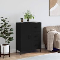 vidaXL Sideboard Schwarz 69,5x34x90 cm Holzwerkstoff