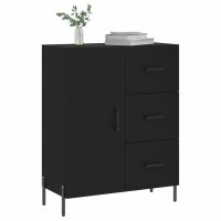 vidaXL Sideboard Schwarz 69,5x34x90 cm Holzwerkstoff