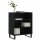 vidaXL Sideboard Schwarz 57x35x70 cm Holzwerkstoff