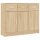 vidaXL Sideboard Sonoma-Eiche 91x28x75 cm Holzwerkstoff