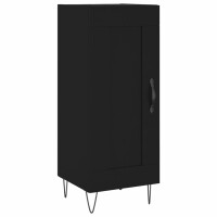 vidaXL Sideboard Schwarz 34,5x34x90 cm Holzwerkstoff