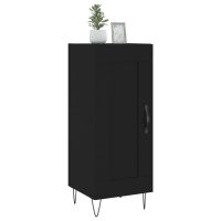 vidaXL Sideboard Schwarz 34,5x34x90 cm Holzwerkstoff