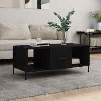 vidaXL Couchtisch Schwarz 102x50x40 cm Holzwerkstoff