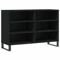 vidaXL Sideboard Schwarz 103,5x35x70 cm Holzwerkstoff