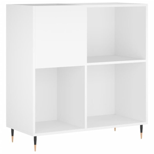 vidaXL Plattenschrank Wei&szlig; 84,5x38x89 cm Holzwerkstoff