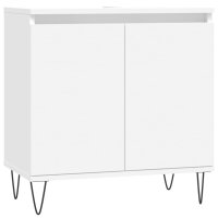 vidaXL Badezimmerschrank Weiß 58x33x60 cm...