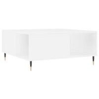 vidaXL Couchtisch Weiß 80x80x36,5 cm Holzwerkstoff