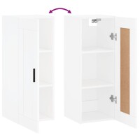 vidaXL Wandschrank Wei&szlig; 34,5x34x90 cm Holzwerkstoff