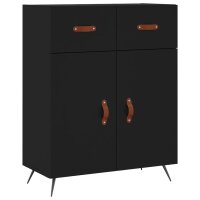 vidaXL Sideboard Schwarz 69,5x34x90 cm Holzwerkstoff