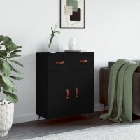 vidaXL Sideboard Schwarz 69,5x34x90 cm Holzwerkstoff