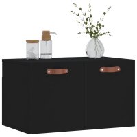 vidaXL Wandschrank Schwarz 60x36,5x35 cm Holzwerkstoff